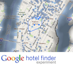 google hotel finder experiment
