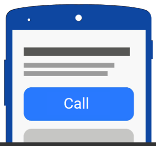 دکمه تماس در طراحی سایت موبایل