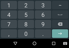 کیپد ورود اعداد در اندروید