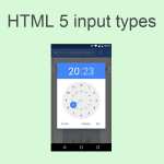 انواع فیلد HTML5 در طراحی فرم برای موبایل