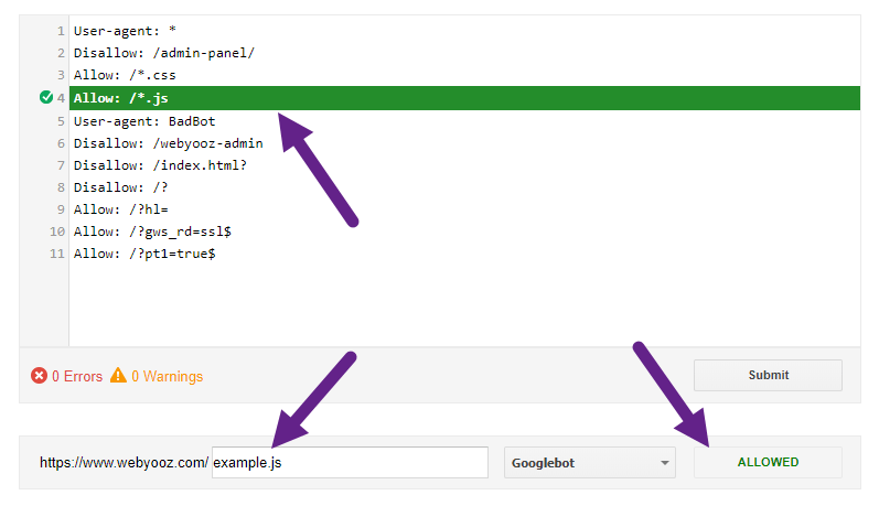 robots.txt Allowed Rule